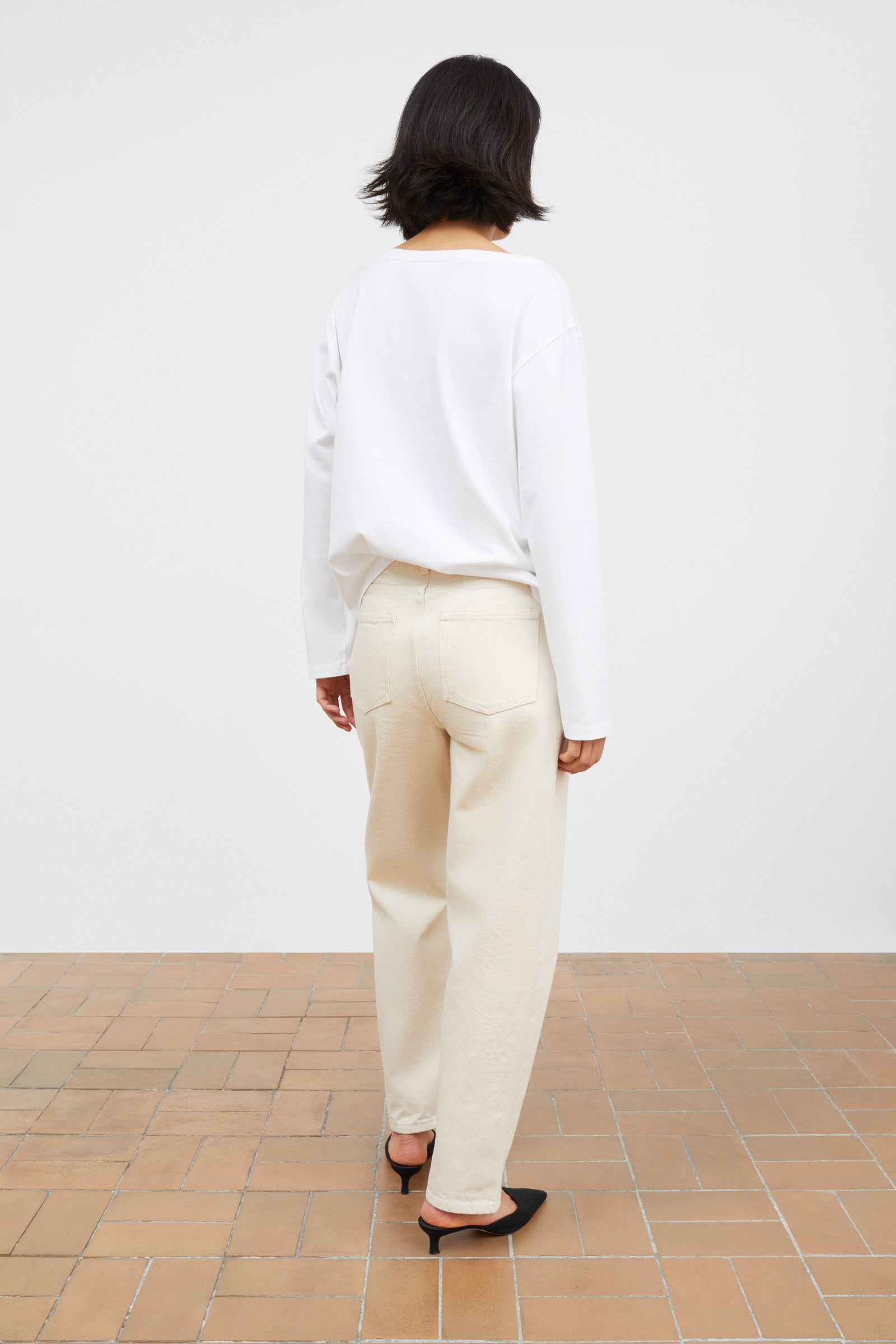 Skall Studio Allison cropped jeans Jeans Ecru